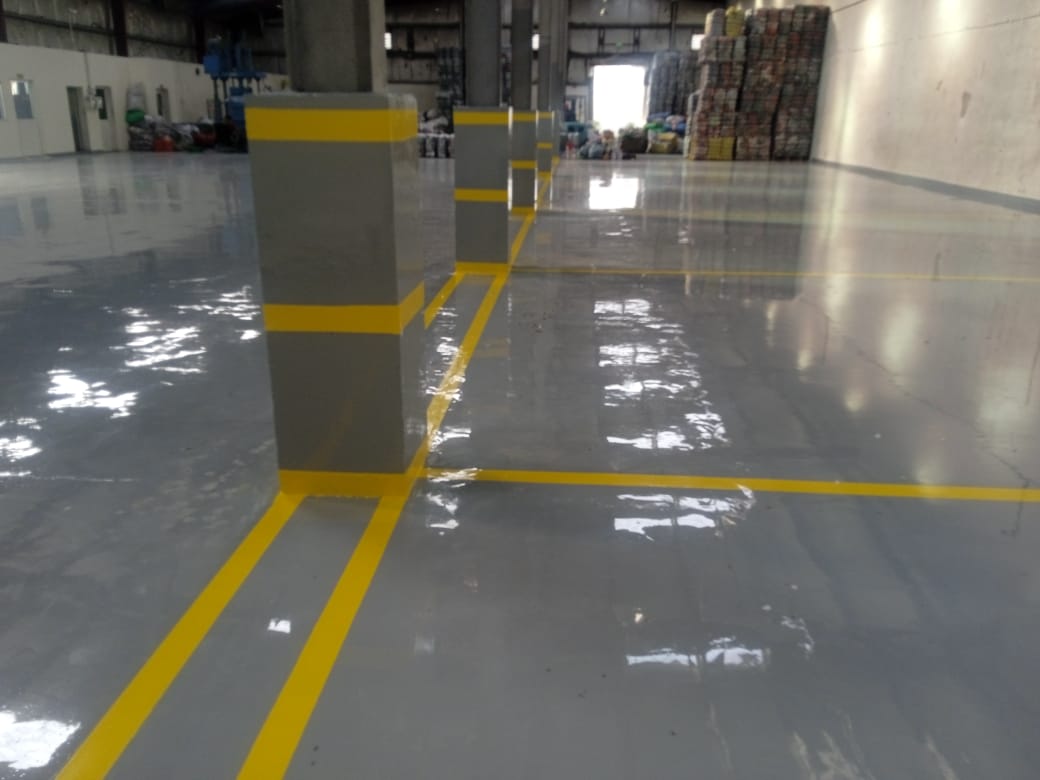 Epoxy flooring for industrial warehouses in Saudi Arabia